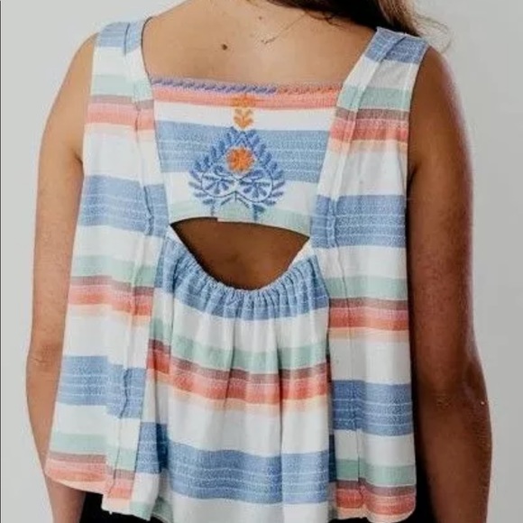 Free People Vintage Stripe Swing Tank - Picture 2 of 7